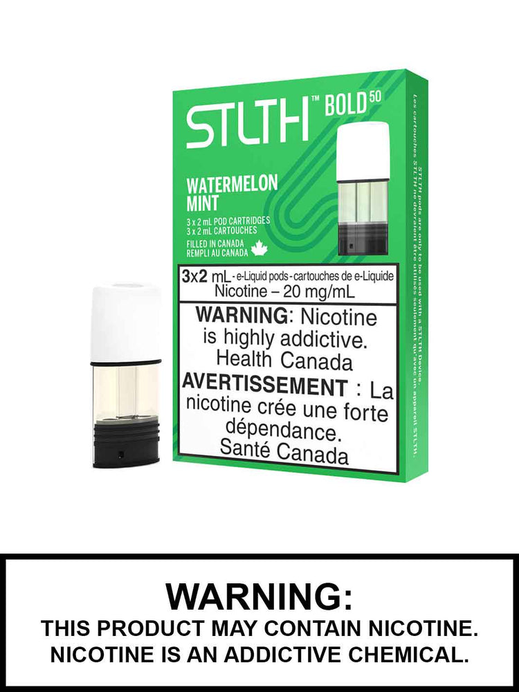 Watermelon Mint Bold 50 STLTH Pods Canada, Watermelon eJuice, Vape360
