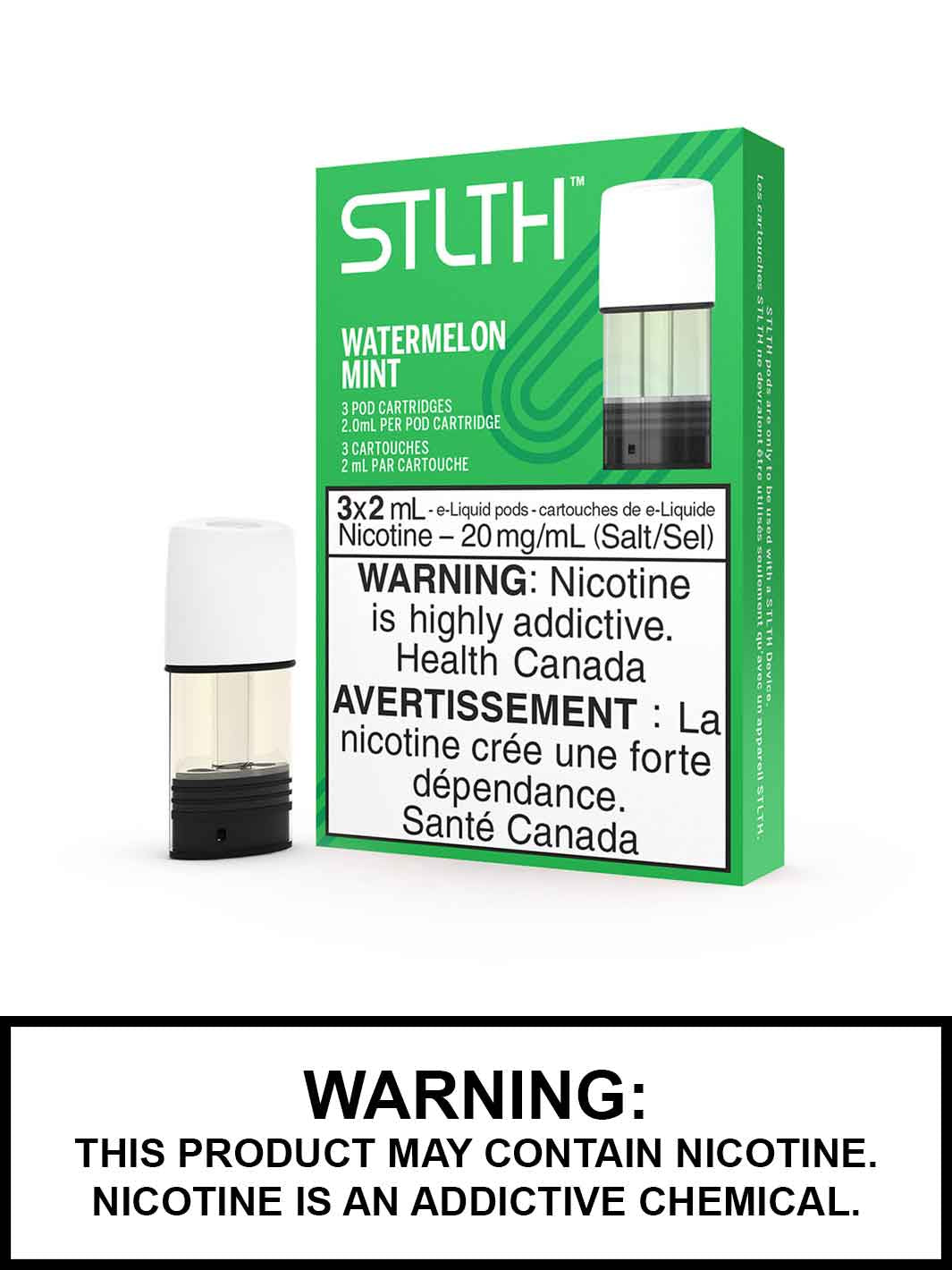 Watermelon Mint STLTH Pods Canada, Watermelon eJuice, Vape360